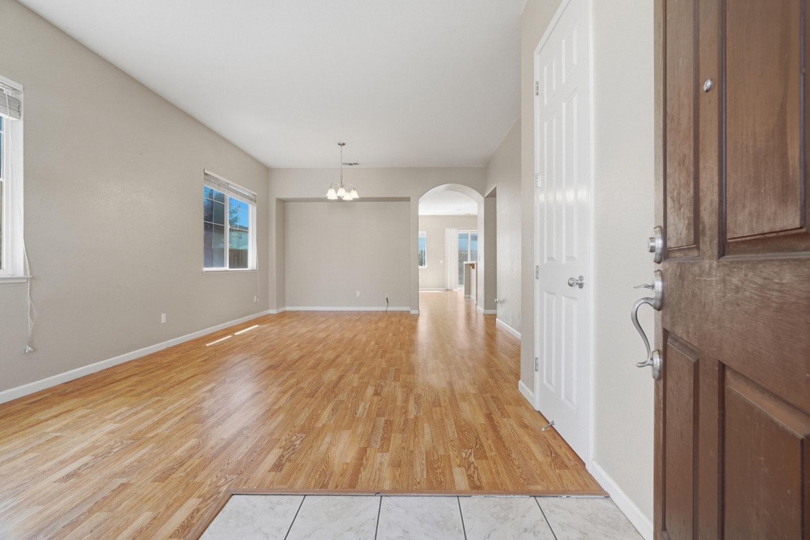 Entry and dining area